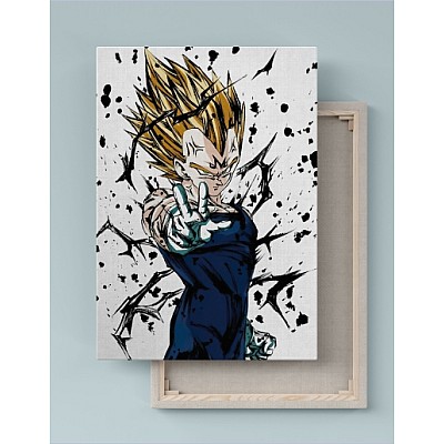 Quadro Decorativo Canvas Dragon Ball Z Vegeta 01